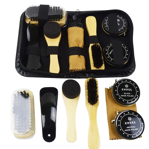 Leather Shoe Polish Bag