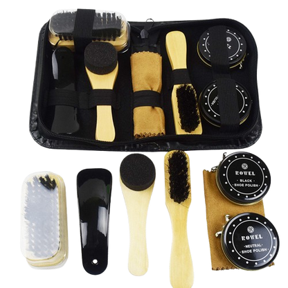 Leather Shoe Polish Bag