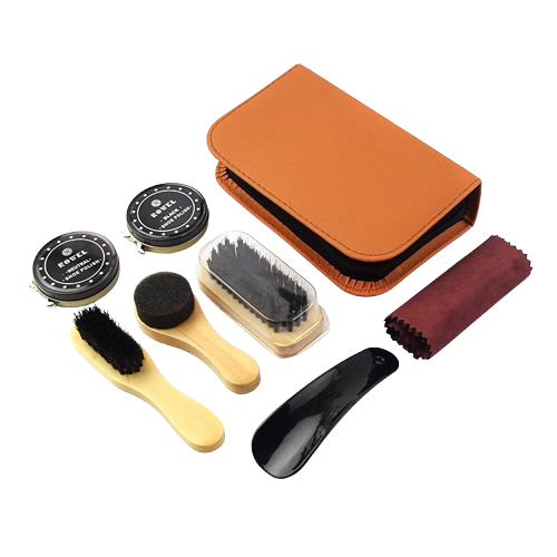 Leather Shoe Polish Bag